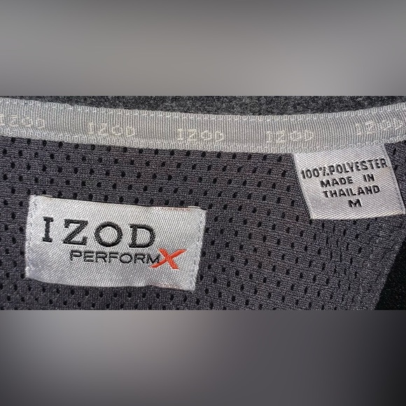 Izod performX men’s 1/4 zip sweater 100% polyester Black Medium - Picture 7 of 7